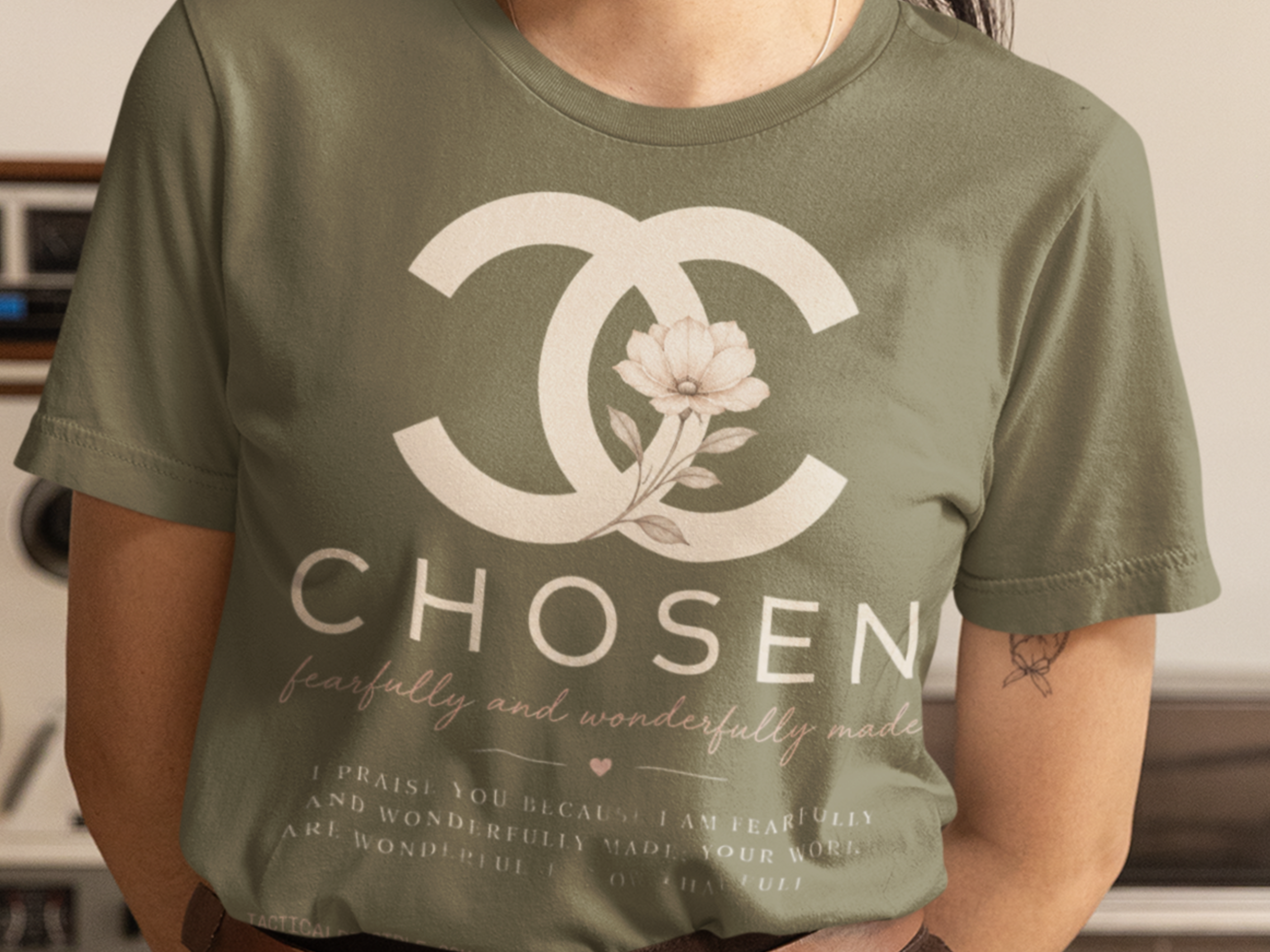 Chosen – Fearfully and Wonderfully Made Premium Christian Tee