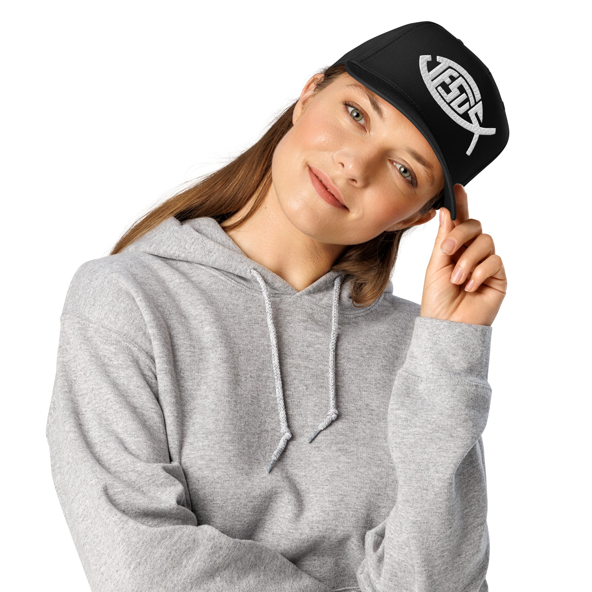 Jesus Fish - 3D Puff Print Otto Snapback