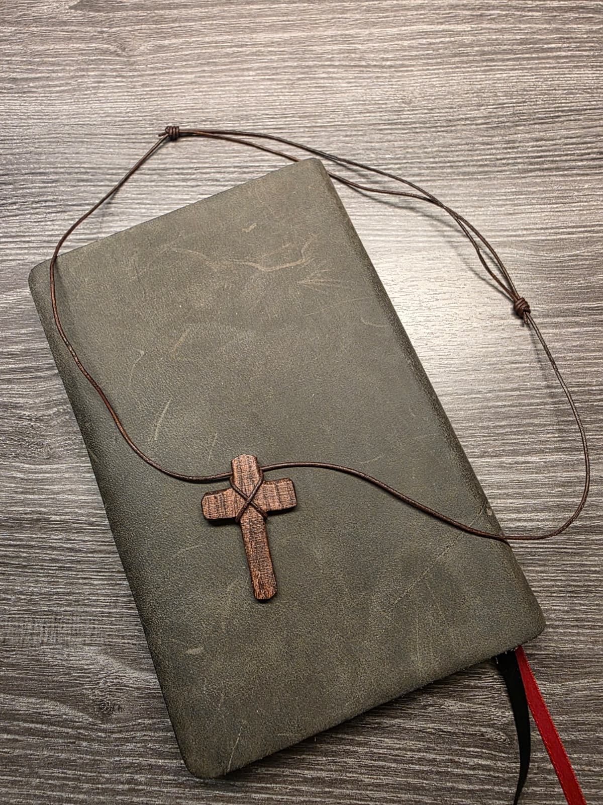 Handcrafted Wooden Cross Necklace