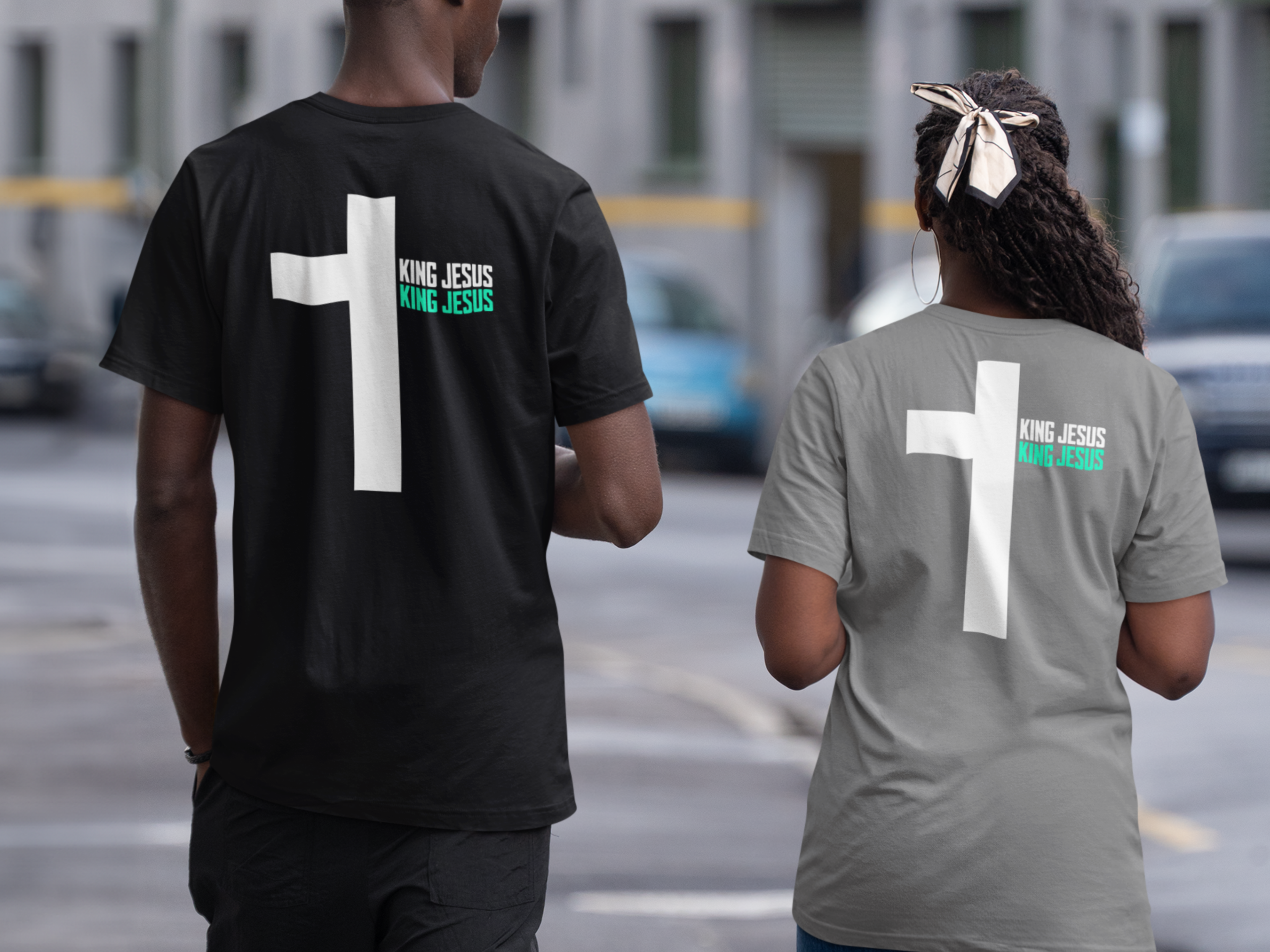 T-Shirt - King Jesus Cross premium t-shirt