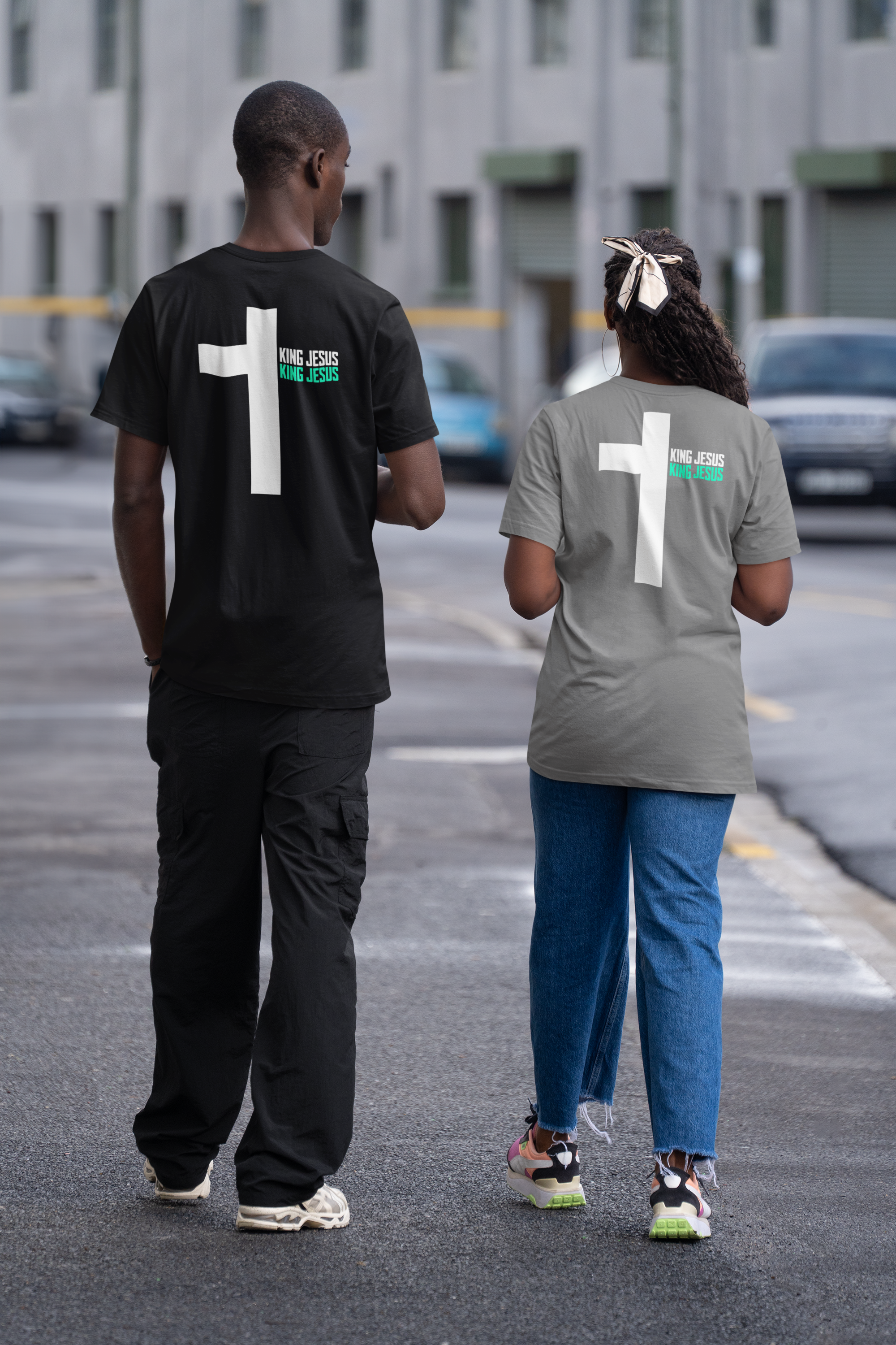 T-Shirt - King Jesus Cross premium t-shirt