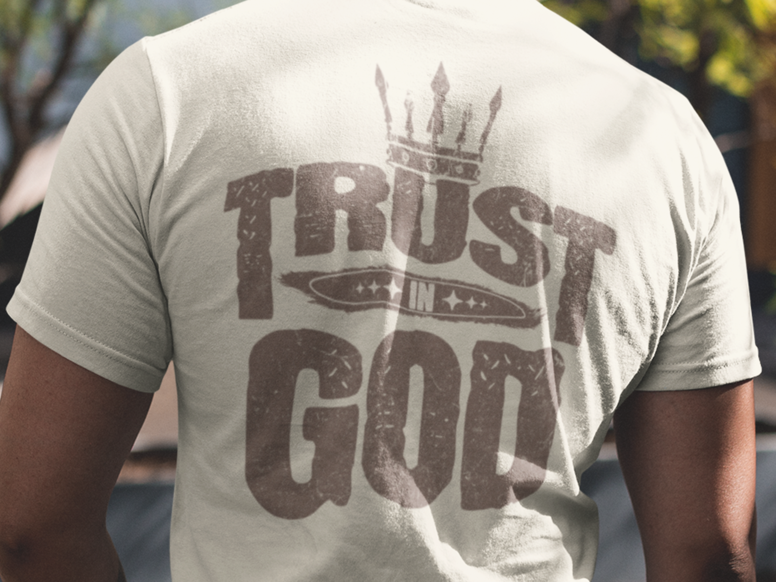 Trust In God - 100% Cotton Faded T-Shirt