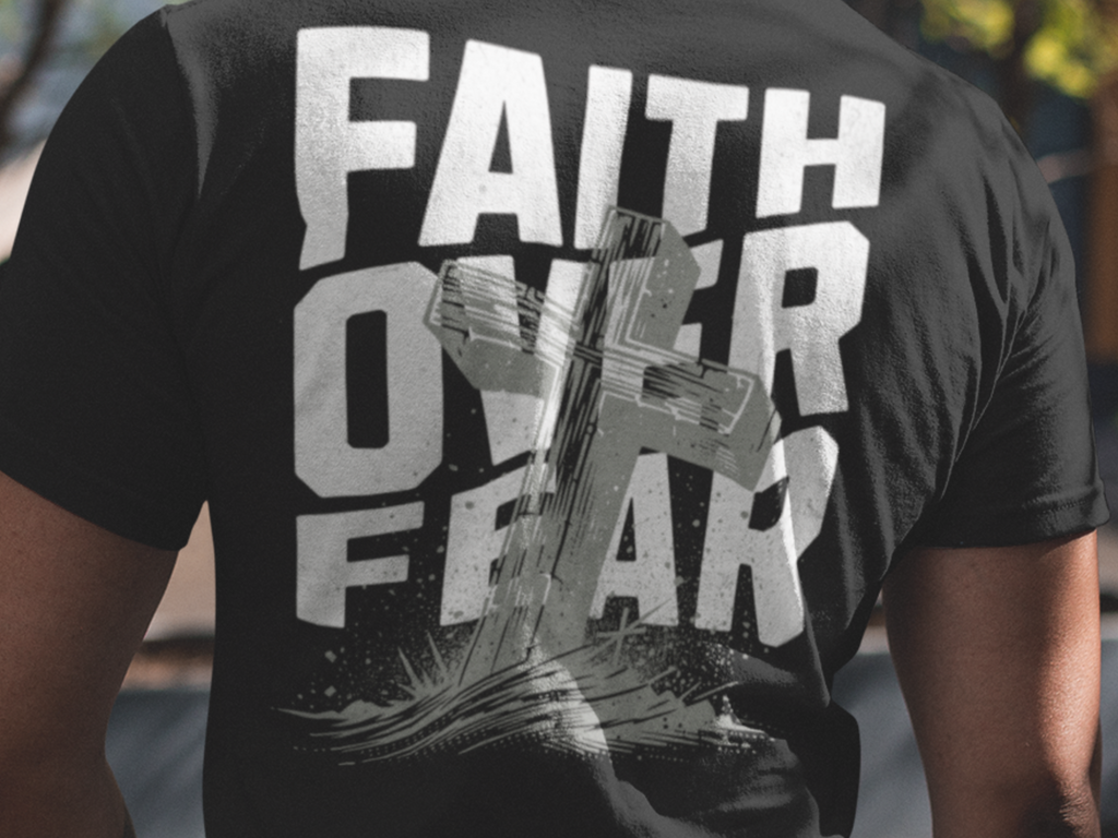 Faith Over Fear - 100% Cotton Faded T-Shirt