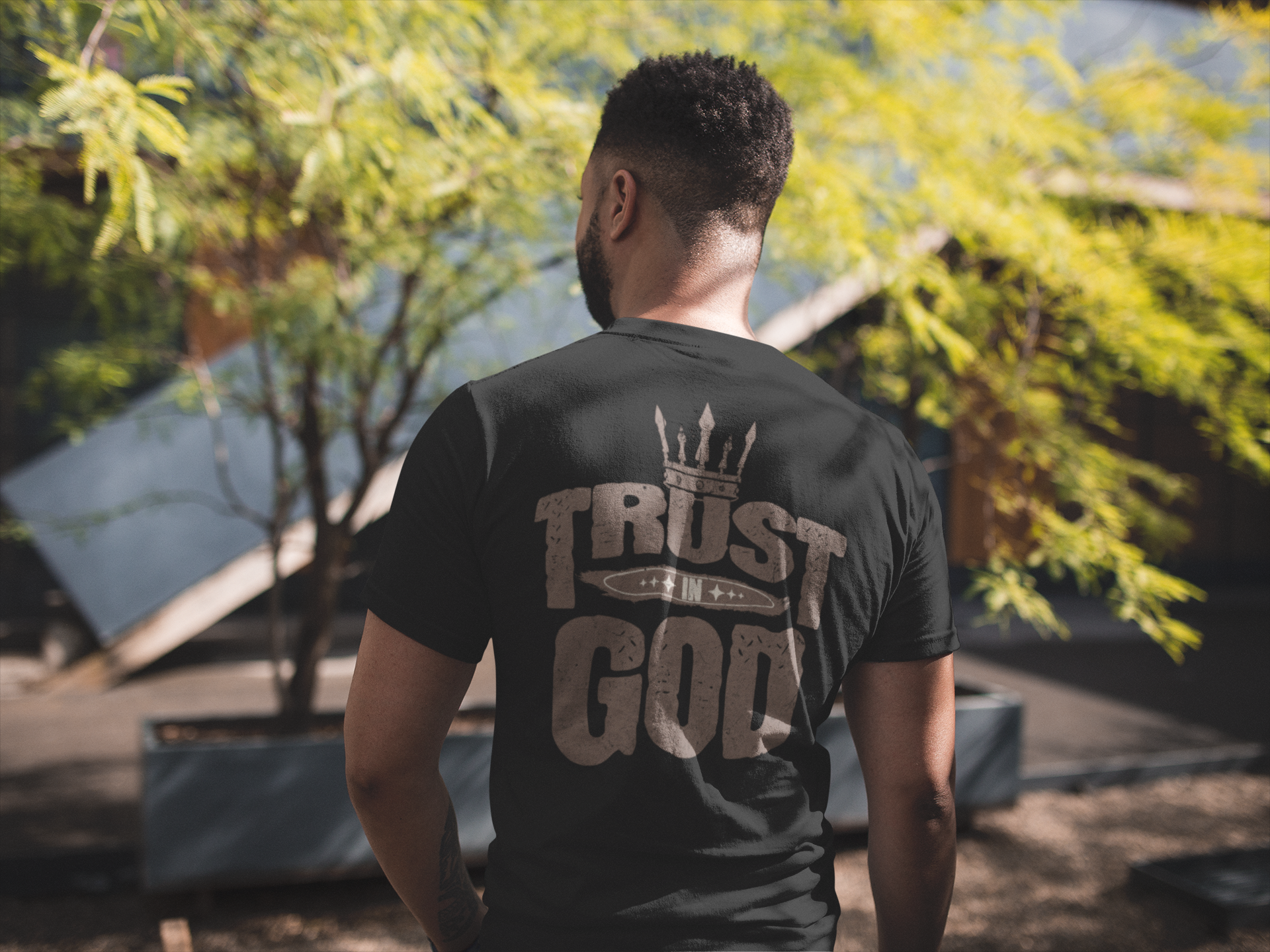Trust In God - 100% Cotton Fitted T-Shirt