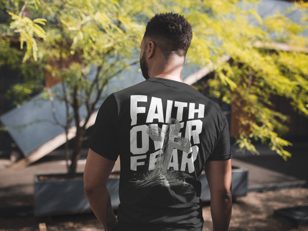 Faith Over Fear - 100% Cotton Faded T-Shirt