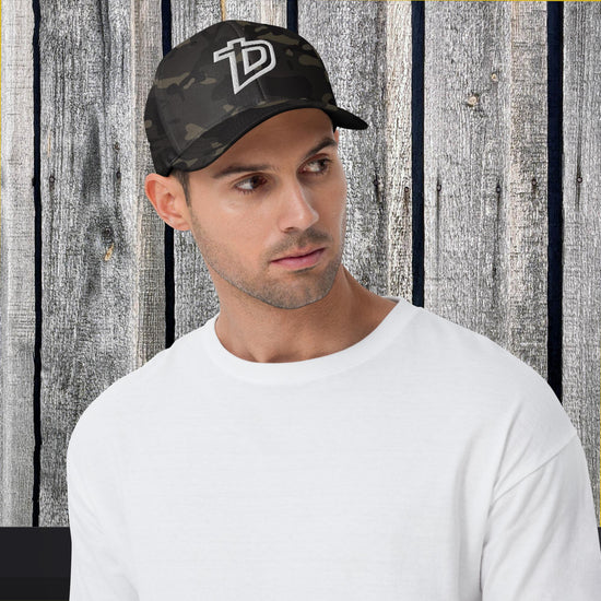 "TD" Flex Fit 3D Puff Cross Hat
