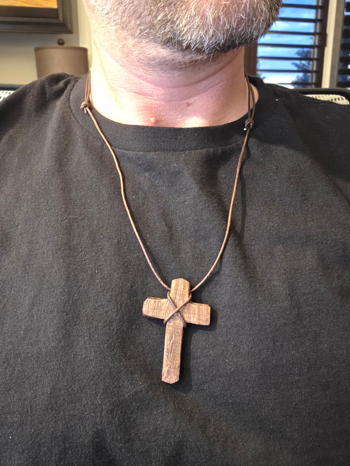 Handcrafted Wooden Cross Necklace