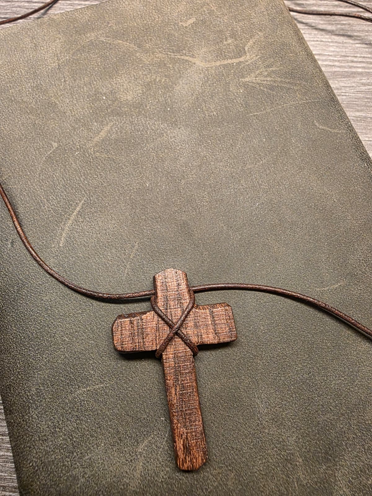 Handcrafted Wooden Cross Necklace