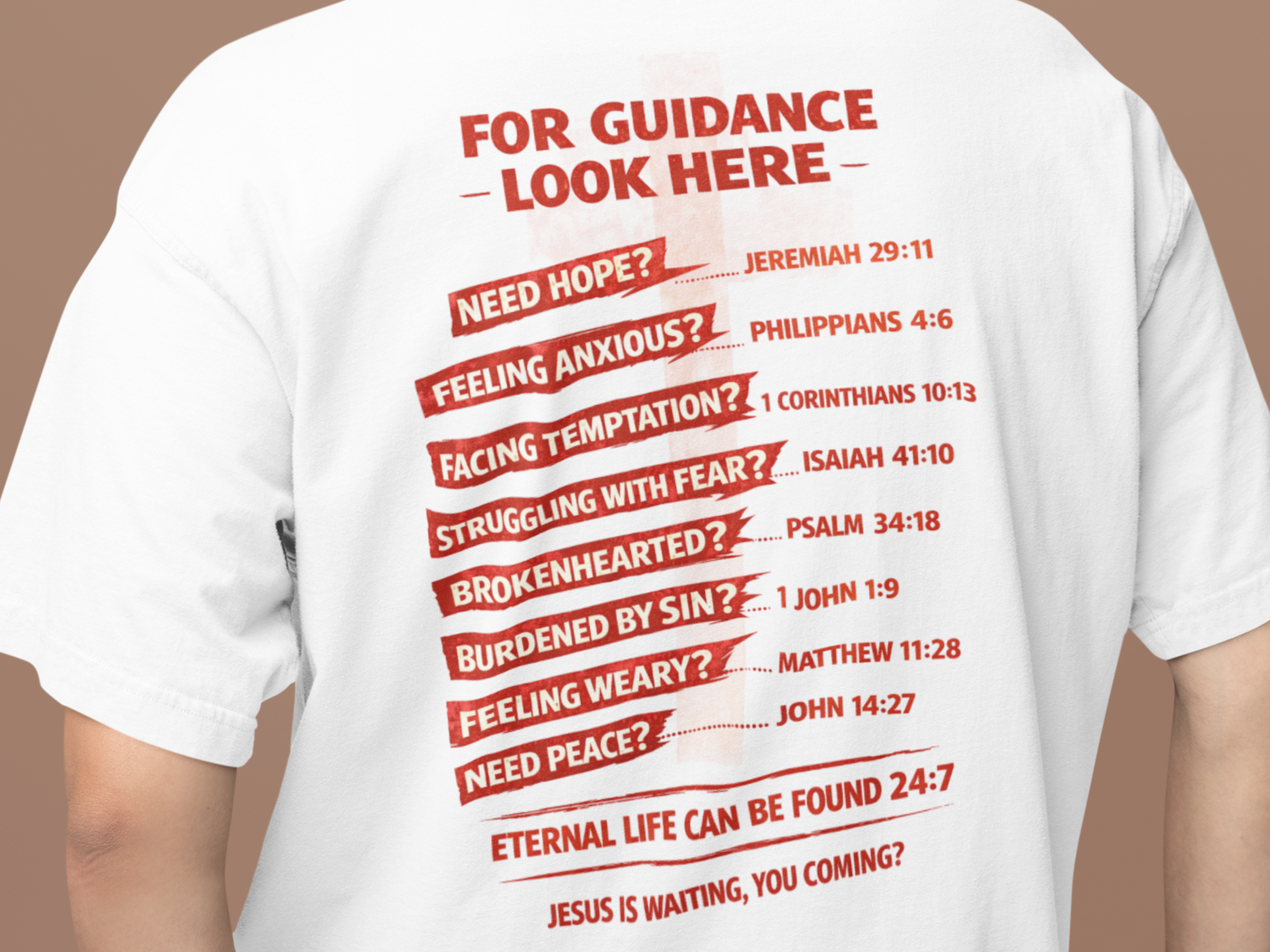 When In Need of Jesus - 100% Cotton Faded T-Shirt
