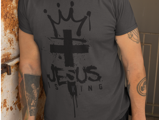 Jesus Is King - 100% Cotton Fitted Tee