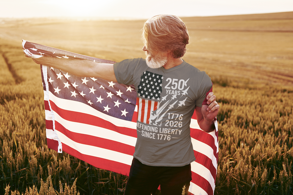100% Cotton - Patriotic 250 Year Birthday T-Shirt