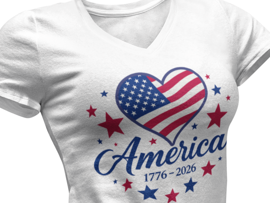 Women’s Patriotic 250th Birthday T-Shirt