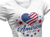 America 250 – Women's V-Neck Tee