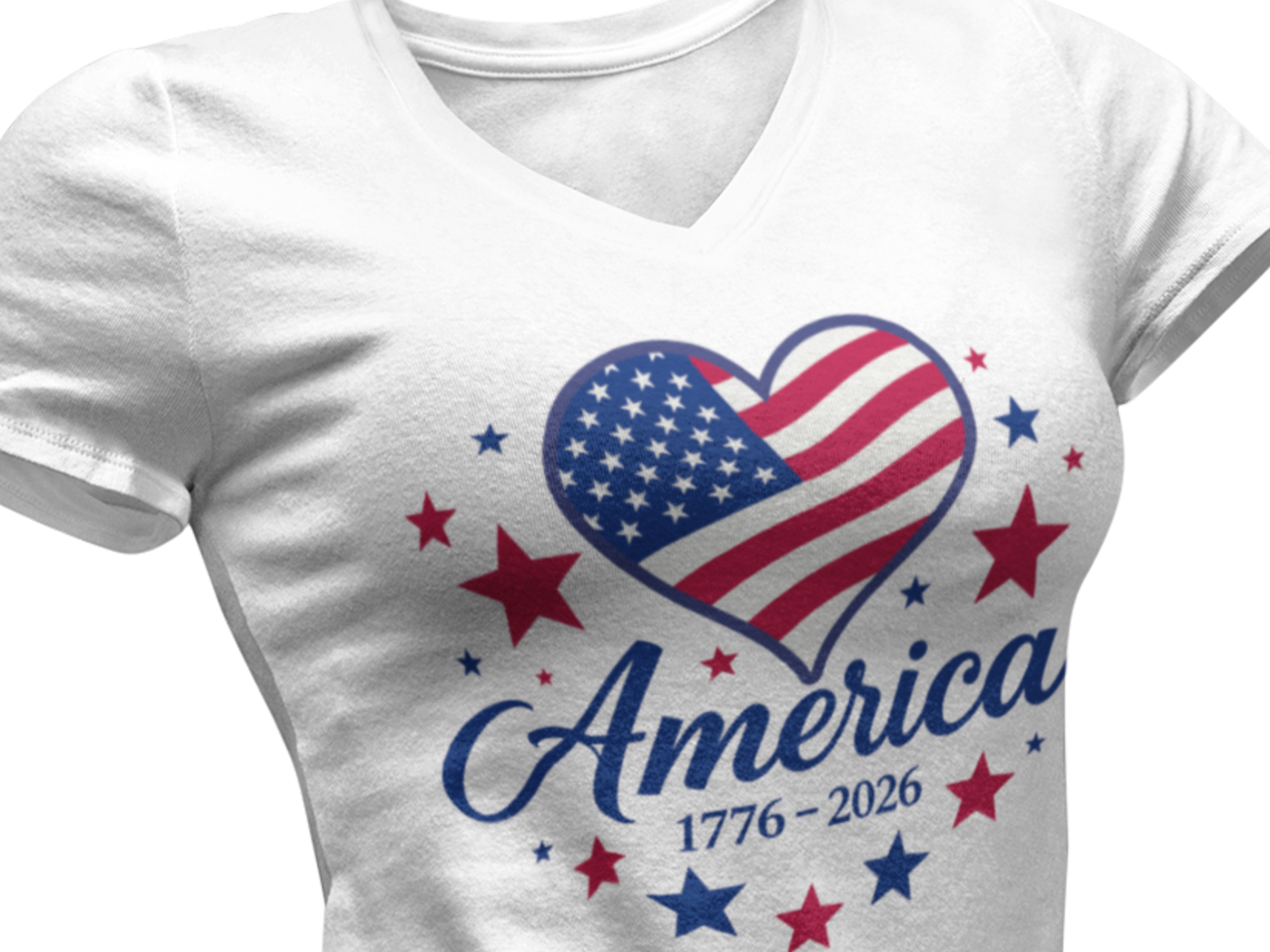 America 250 – Women's V-Neck Tee