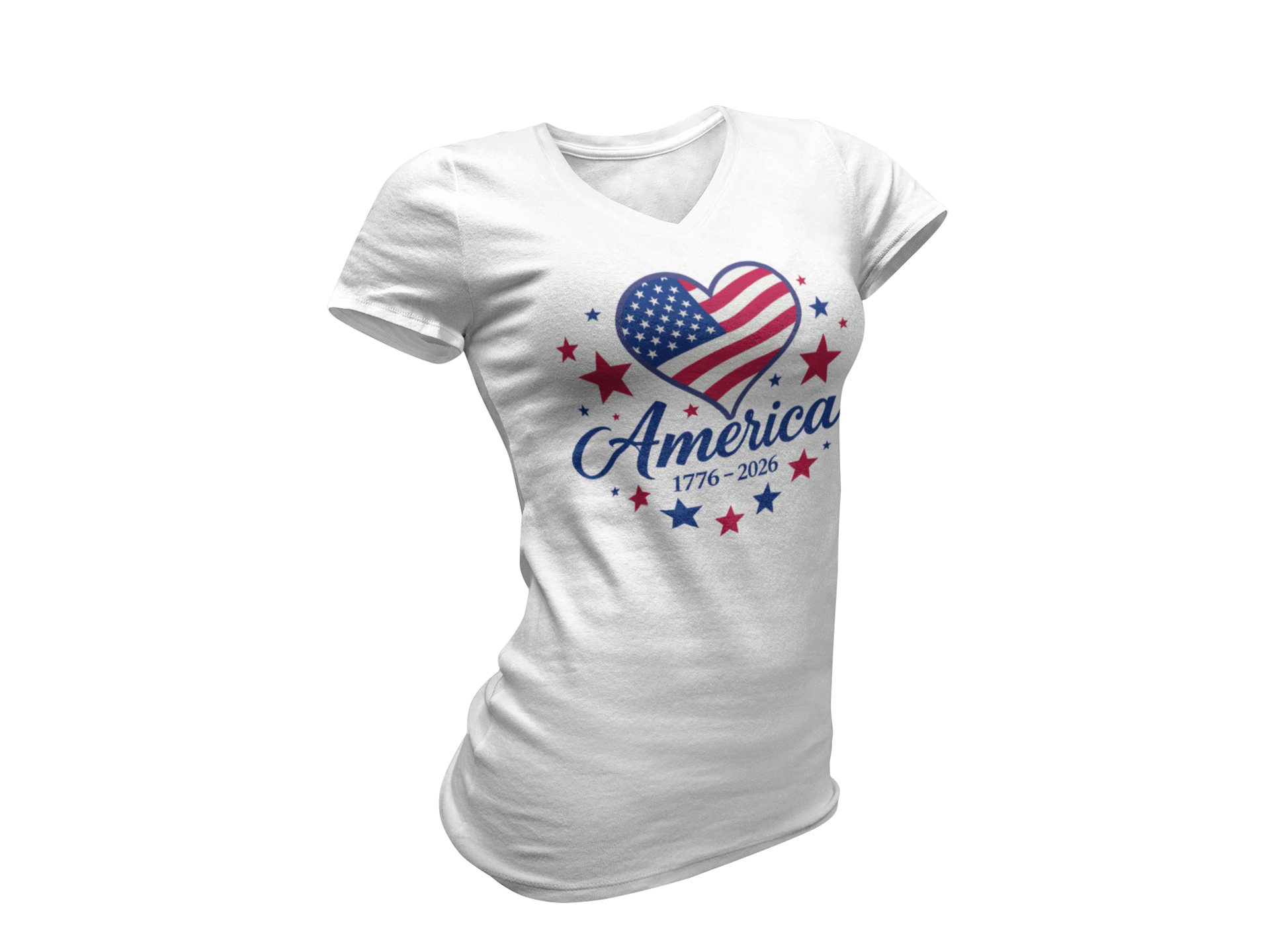 America 250 – Women's V-Neck Tee